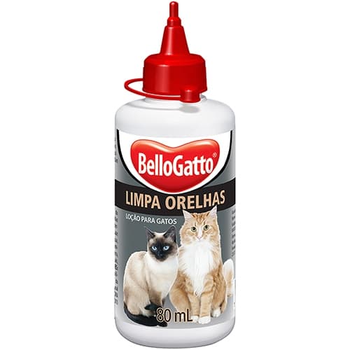 Limpa Orelhas Gatos Bellogatto 80 mL