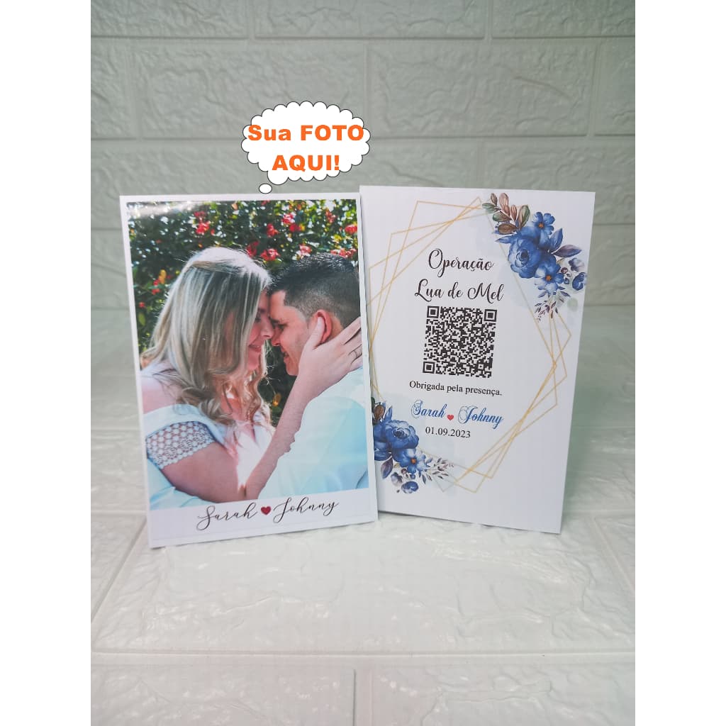 Agradecimento com foto de mesa, casamento, formatura, aniversário, infantil, 15 anos