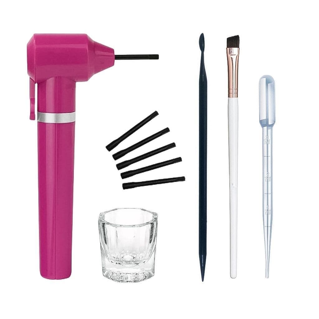 Kit Preparação Design Henna Sobrancelhas Mix Pipeta Dappen Pincel e Palito