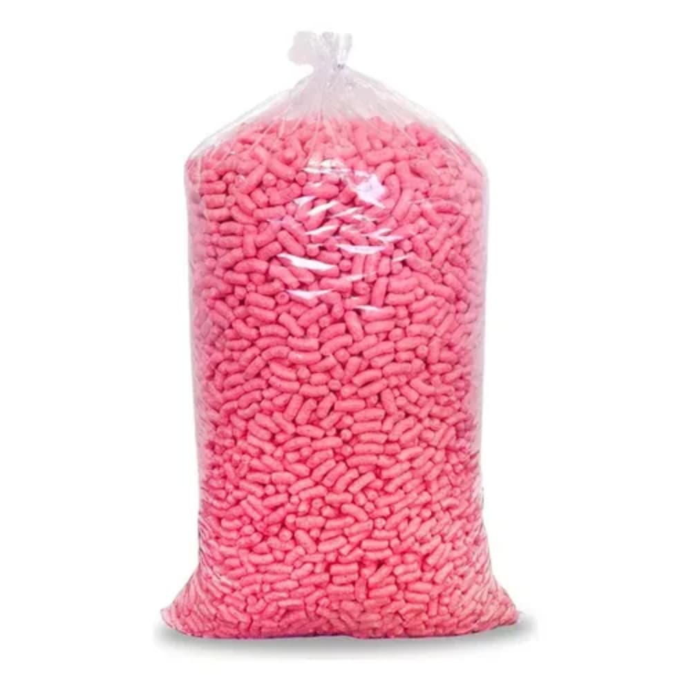 Bio pack 30 Litros Flocos de Proteção Rosa Preenchimento Caixa tipo Isopor