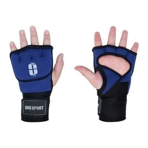 Luva De Treino Sparring Muay Thai Bandagem Rápida AZUL