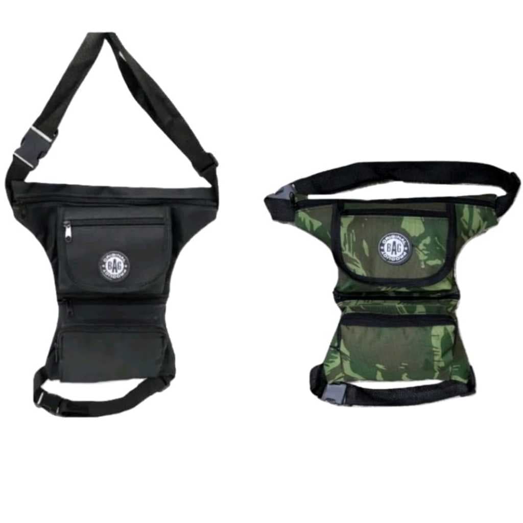 Kit 2 Pochete Cartucheira De Perna, Motoboy, Camping Paintball REF 352