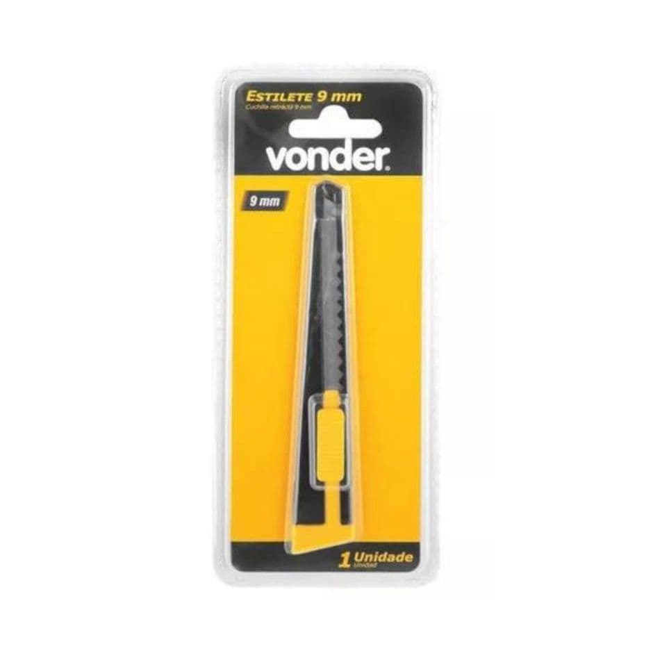 ESTILETE VONDER 9MM METAL RETRATIL