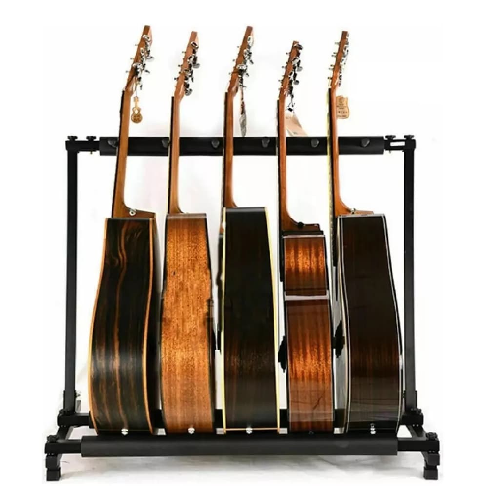 Suporte Estante Rack Chão P/ 5 Violão Guitarra Viola Baixo Instrumentos de corda