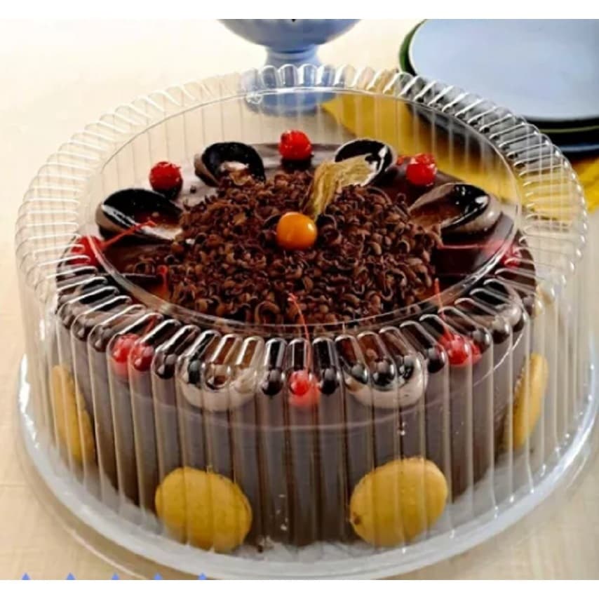 Embalagem Para Bolo Torta Pudins Grandes 750gr Galvanotek G32 Tampa Média Branca