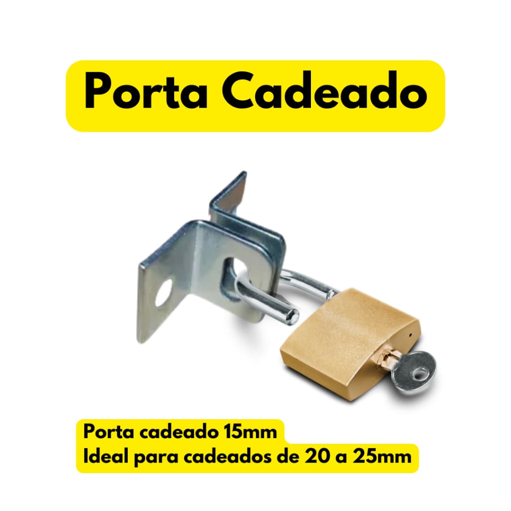 30 Peças Cantoneira Orelhinha 15mm Para Cadeado Galvanizado