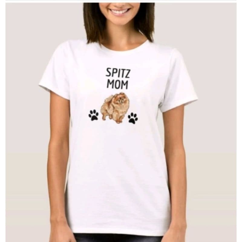 Camiseta Lulu da Pomerania Mãe de Pet Cachorro