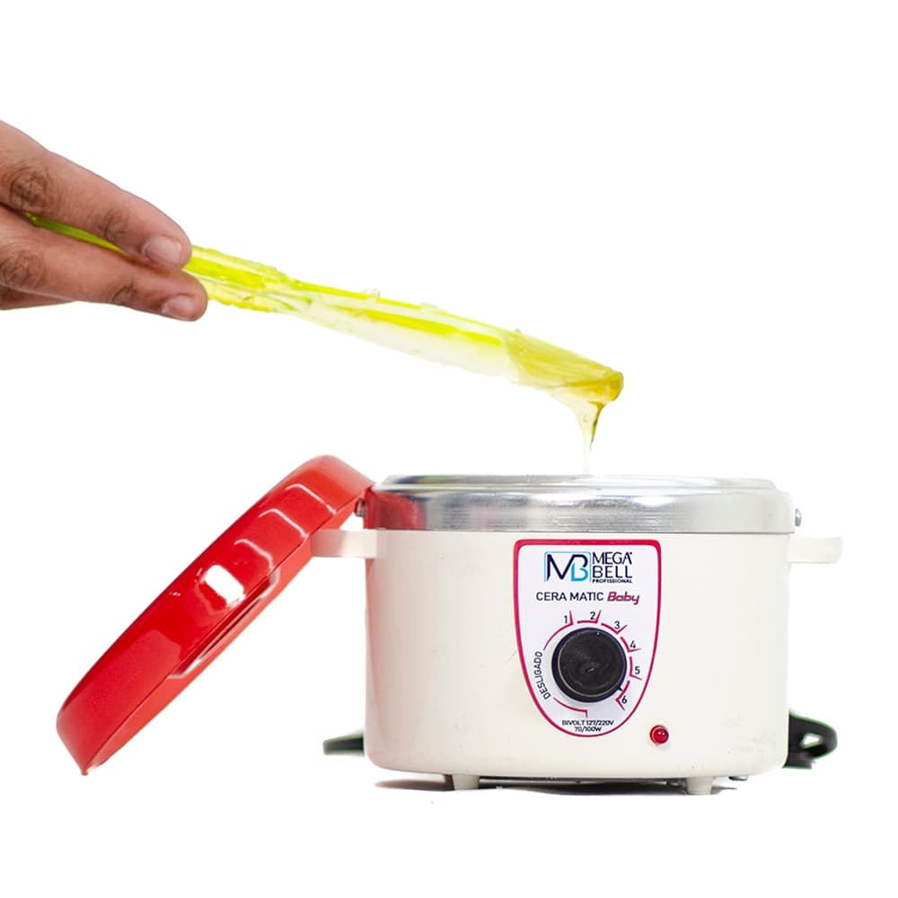AQUECEDOR DE CERA TERMOCERA 150G - BIVOLT SEM REFIL BRANCO COM VERMELHO (7195 MB)