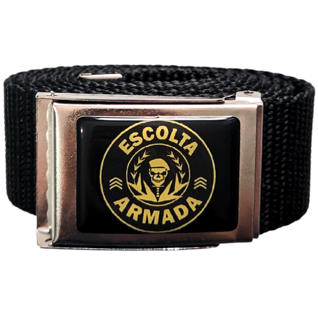 Cinto Para Escoltador Escolta Armada - Resinado Preto
