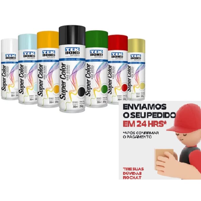 Tinta spray 350ML uso geral -- TEKBOND