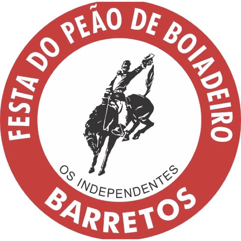 Adesivo festa de peão de barretos 35x35 cm feito em  vinil aprova dagua
