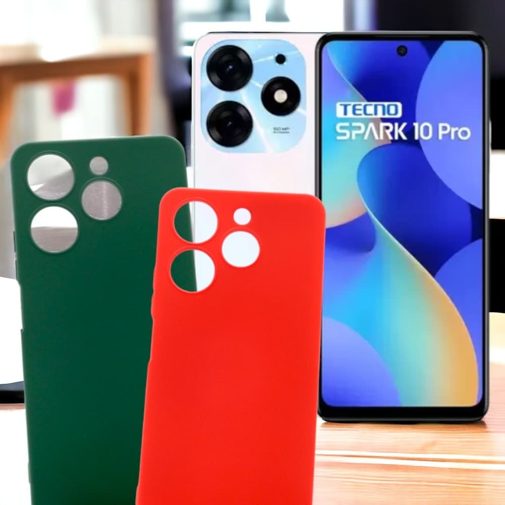 Capa De Silicone Interior Aveludada Spark 10 Pro