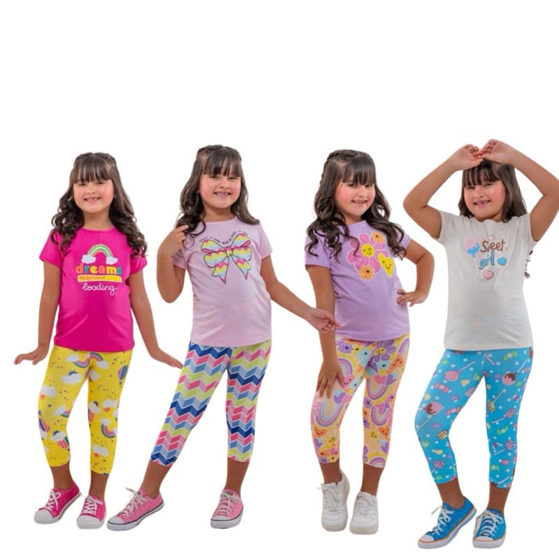 Roupa Infantil Menina Legging Estampa Sortida Pronta Entrega
