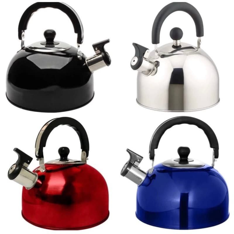 Chaleira Inox Com Tampa De 2 Litros Com Apito