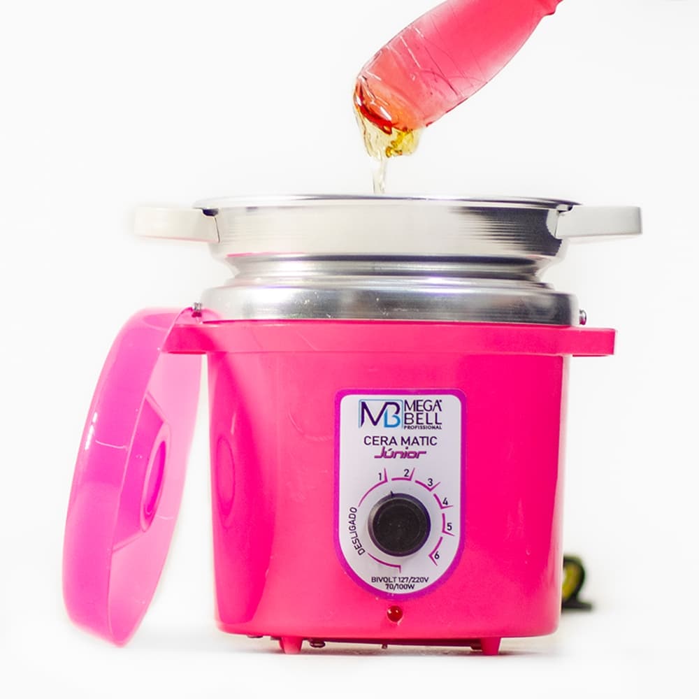 Termocera Aquecedor de Cera Junior 400g  Bivolt - Com refil Corpo Rosa (7119 MB)