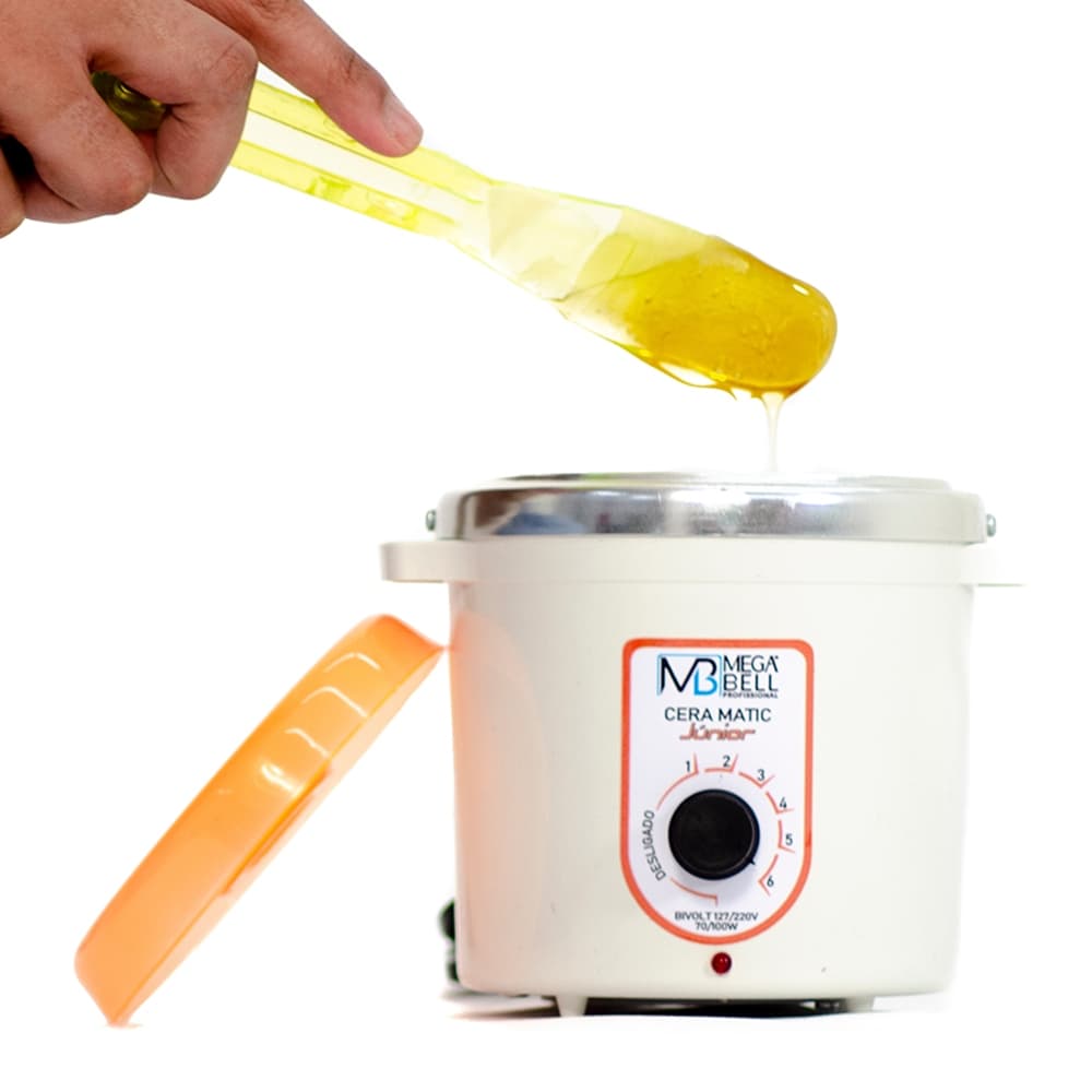 Termocera Aquecedor de Cera 400g  Bivolt Sem Refil Branca Com Laranja (7102 MB)