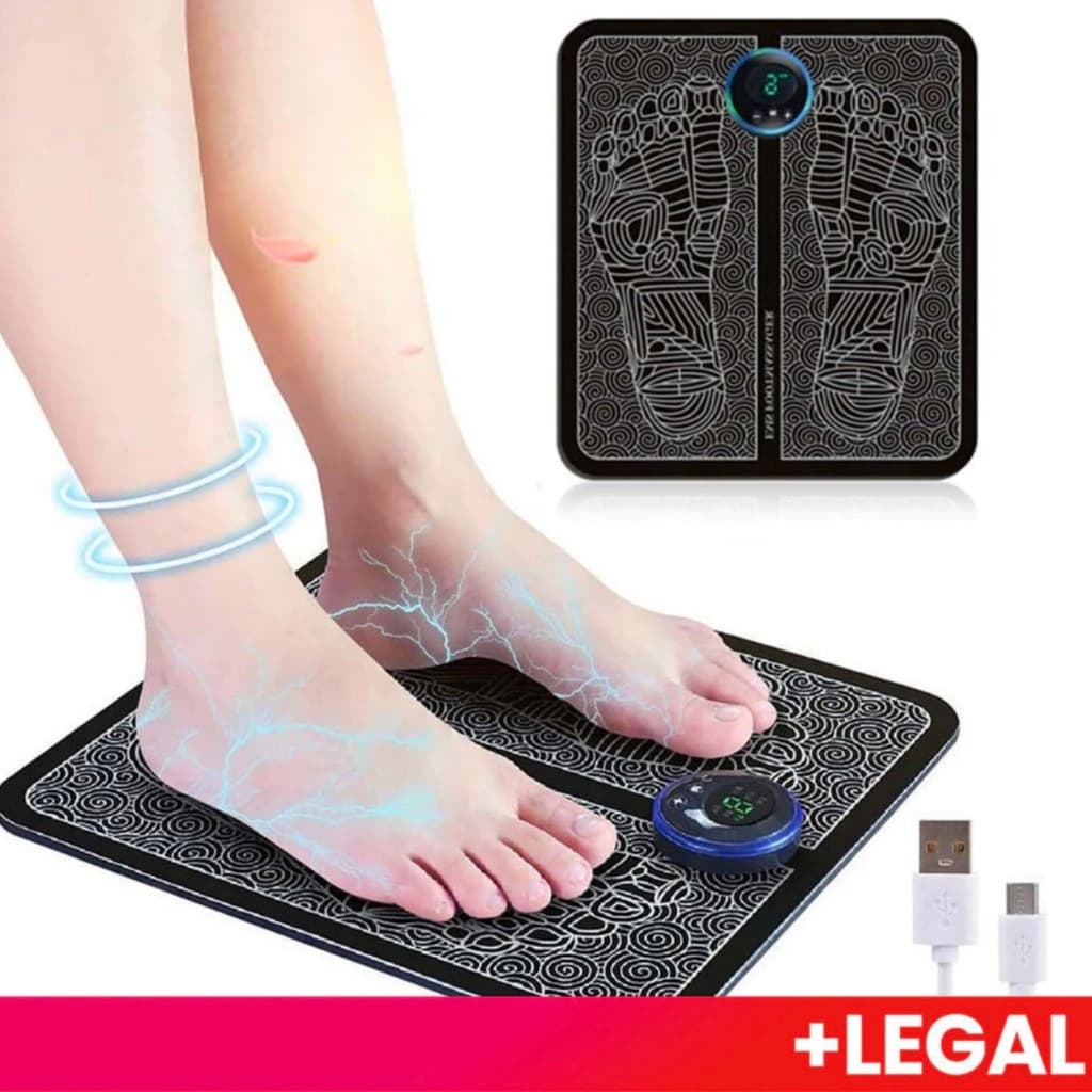 Tapete Massageador Ems Tens Elétrico Para Pés Fisioterapia O Melhor