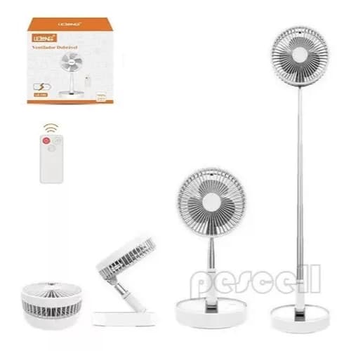 Ventilador Portátil Silencioso Dobrável 6000mah Retrátil Com controle