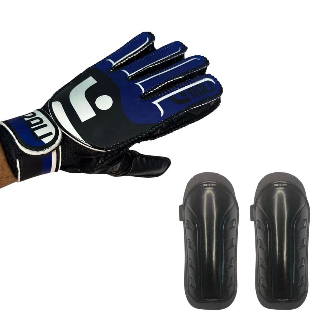 Kit Luva De Goleiro + Par De Caneleira Sortida Adulto/Infantil - Alta qualidade Barata