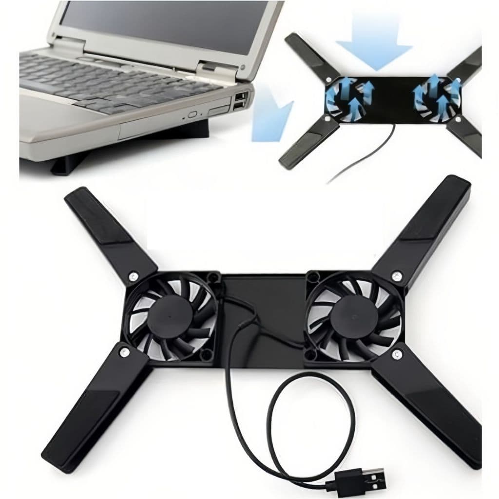 Suporte Base Notebook Cooler Pad Ventilação Resfriamento Dissipador De Calor