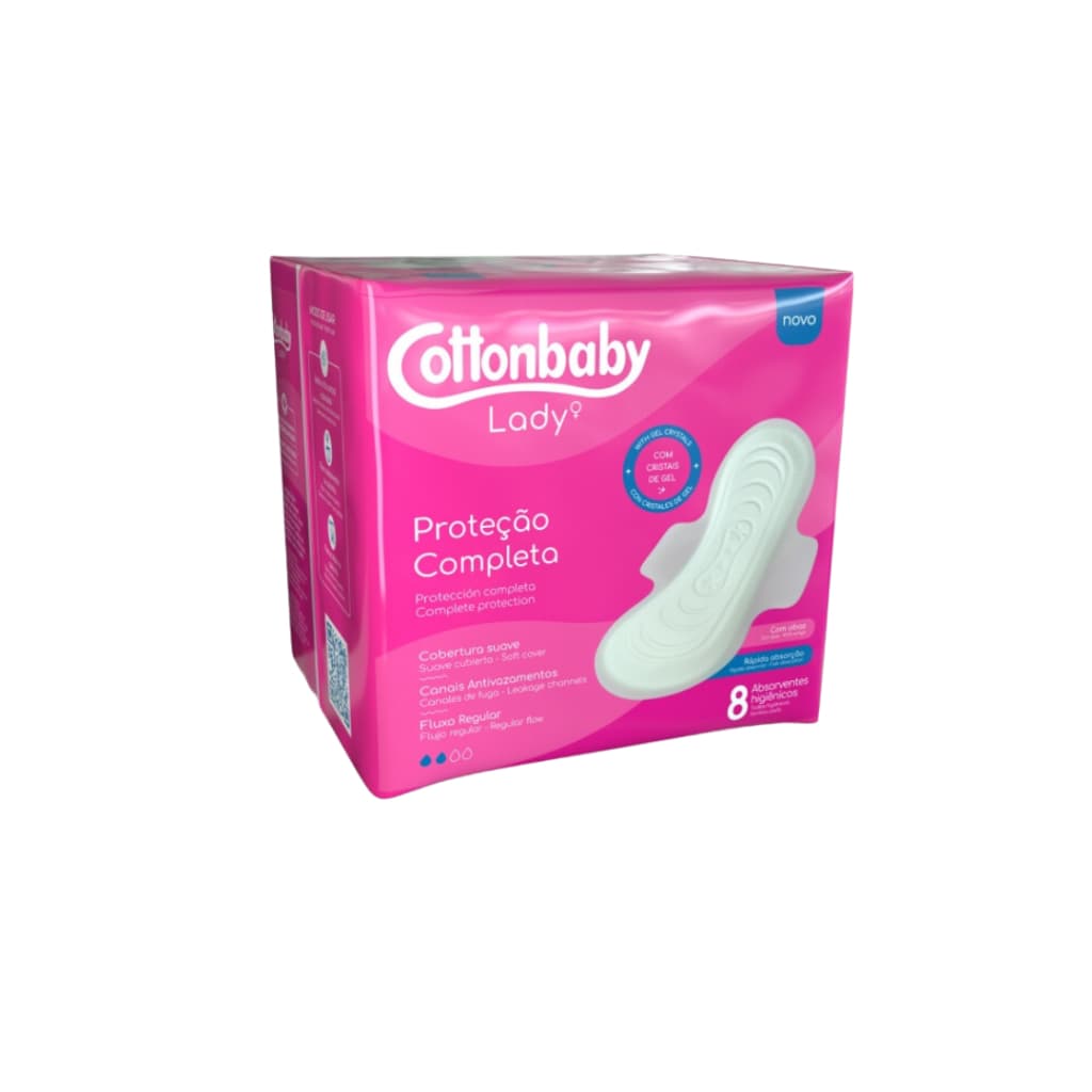 Absorvente Proteção Completa C/Abas Regular 8un