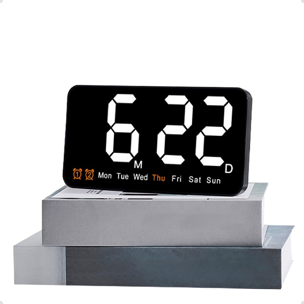 Relógio Digital De Mesa Led Com Data Alarme Temperatura Original