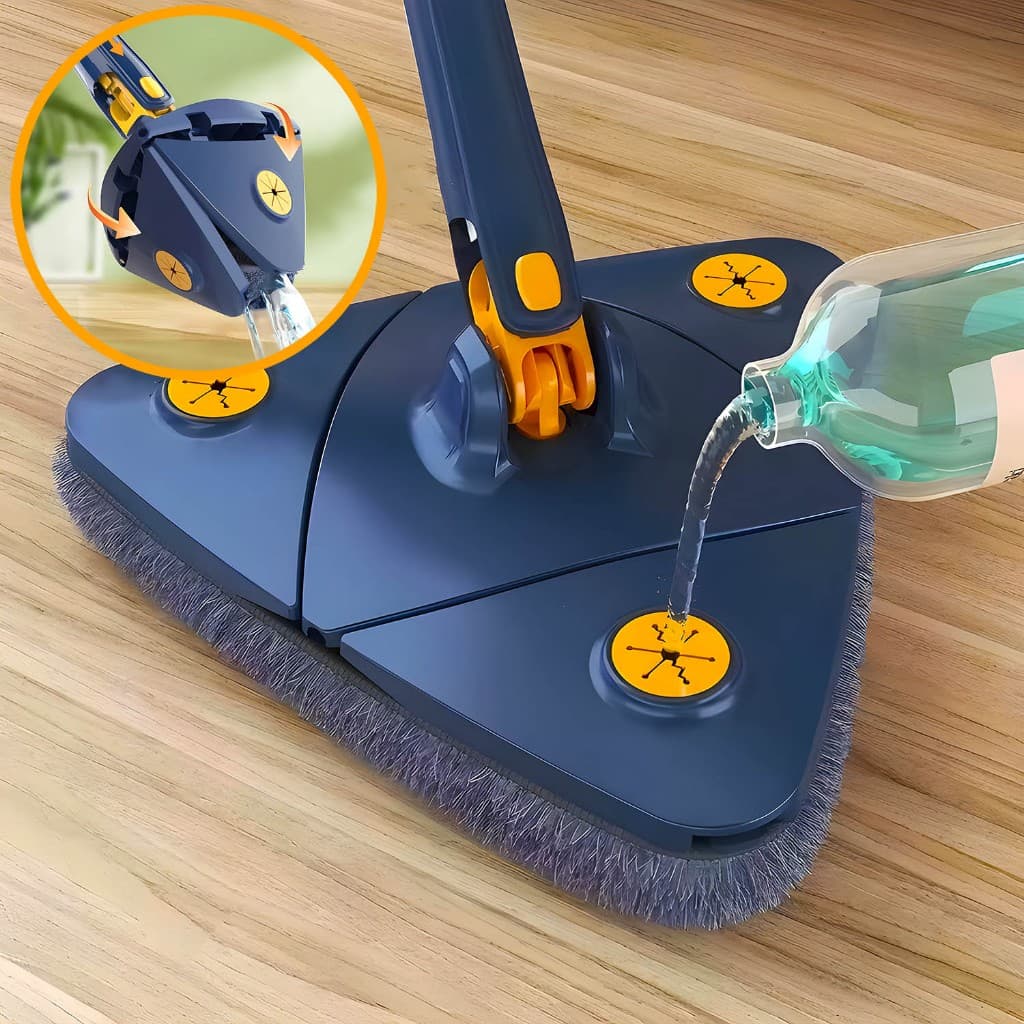 Mop Esfregão giratório limpeza rodo 360° seco molhado