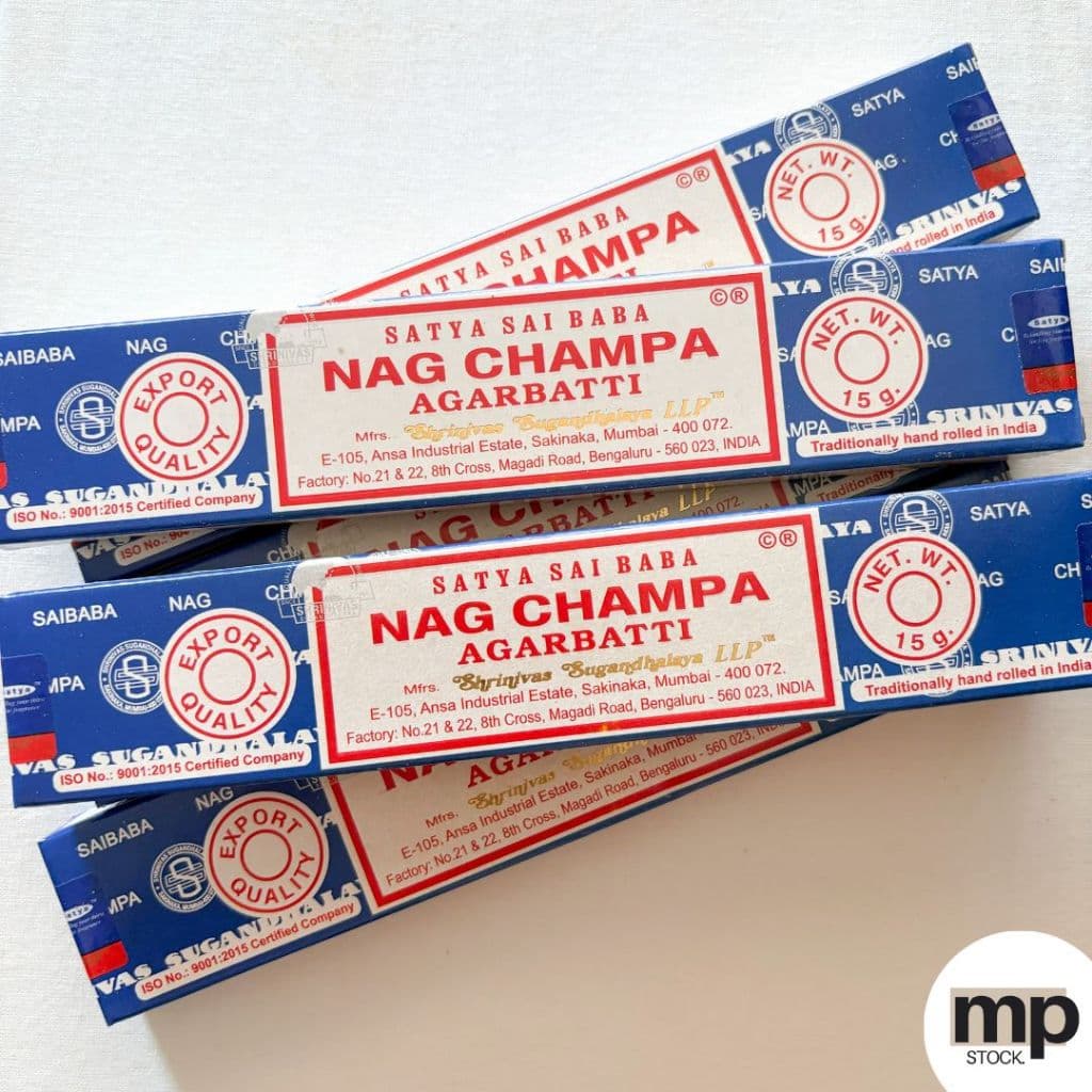 Incenso Natural - Satya – Nag Champa – Agarbatti |Caixa com 12-15 Varetas para Incensário Zen Aromas