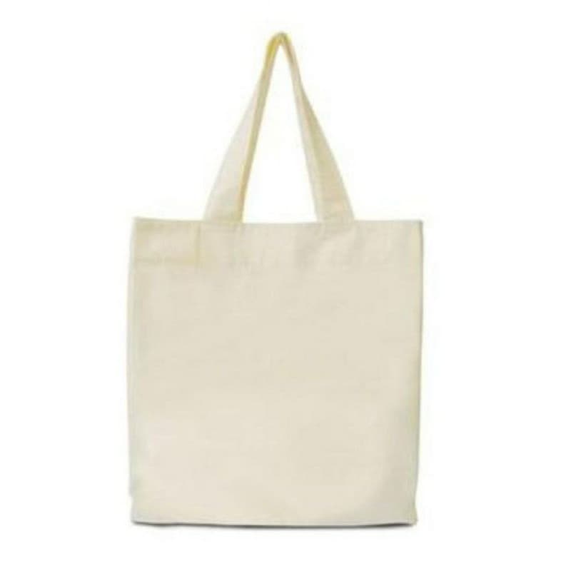 KIT com 3 sacolas ecobag em algodão cru 32x38cm