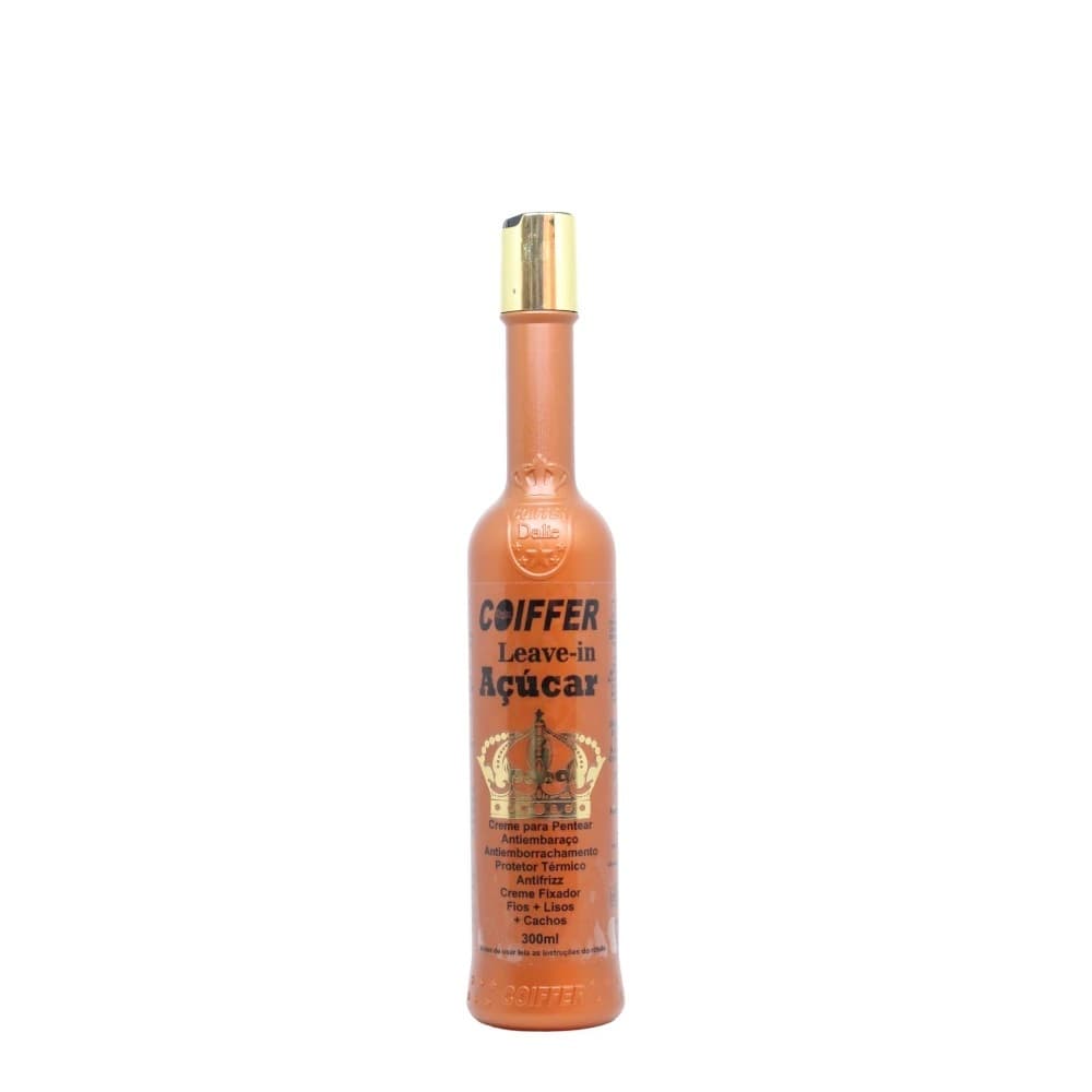 Leave-in Açúcar Coiffer 300ml Creme de Pentear Para Cabelos Emborrachados