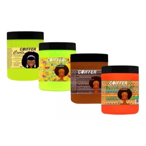 Cronograma Capilar Crespos dos Sonhos Coiffer 4 mascaras Hidratação e  Nutrição Intensa