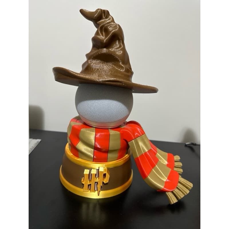 Suporte para Alexa 4,5 Chapeu Seletor Harry Potter Casas Harry Potter
