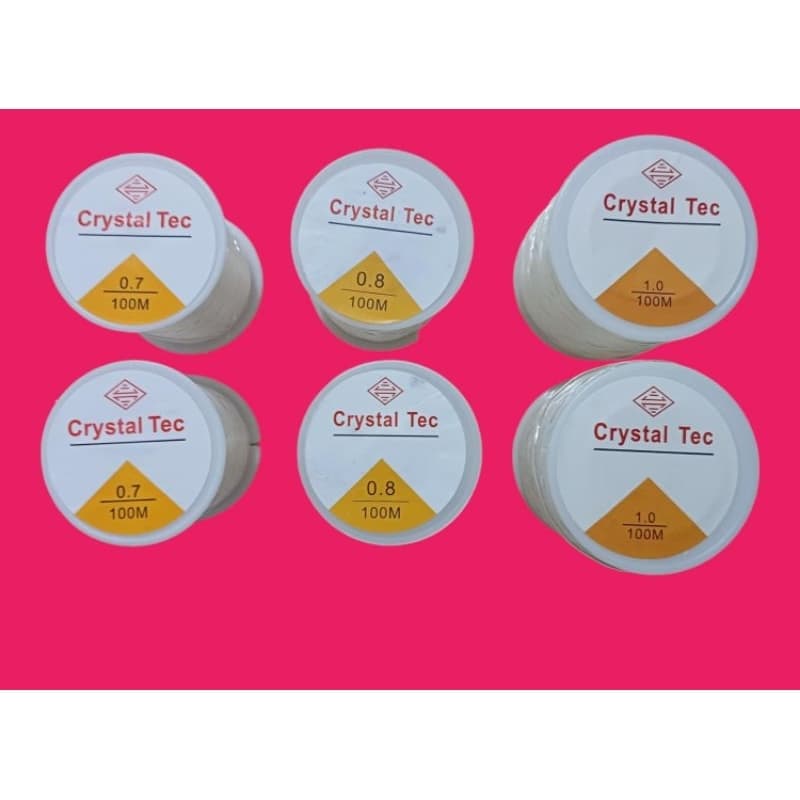 Fio de Silicone para pulseiras, 100 Metros , 4 Unidades.