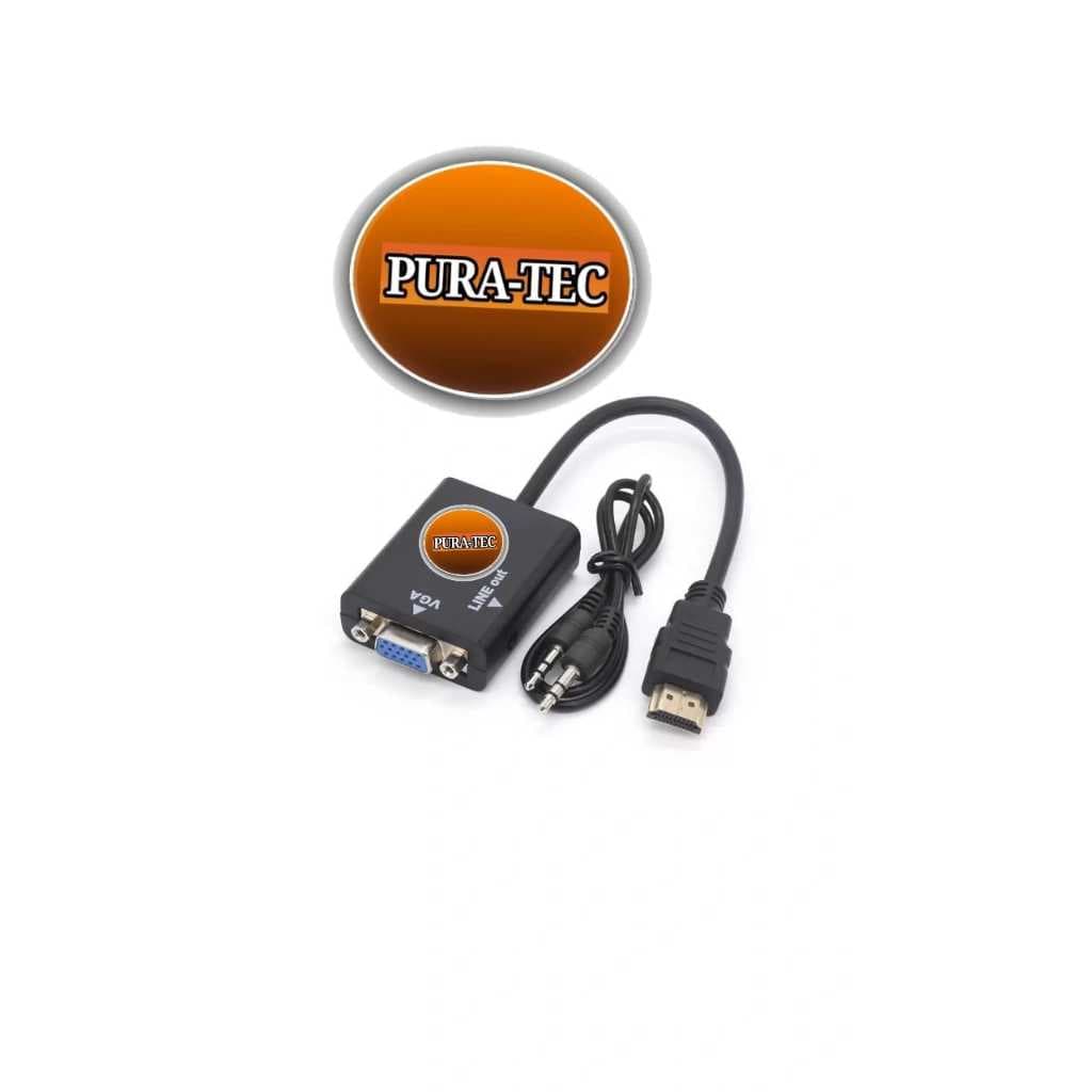 Cabo Adaptador Conversor HDMI para VGA + Áudio
