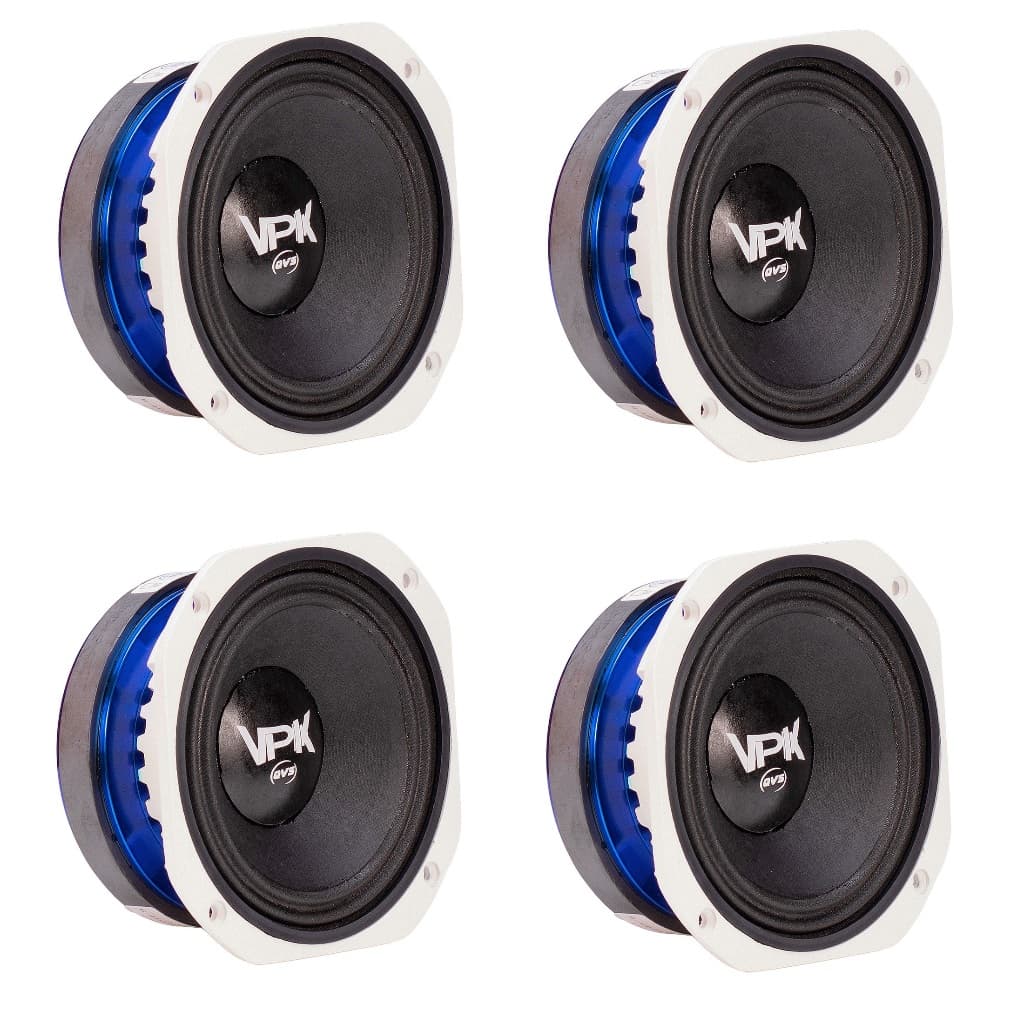 4 Alto Falante QVS 6 44vpk 250rms Medio Grave Pancadao Som Automotivo Som Profissional Line Array Paredao BOB