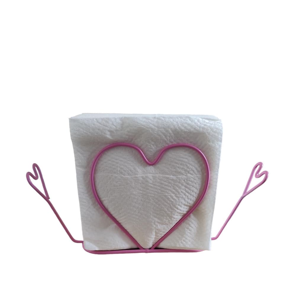 porta guardanapo de mesa coração