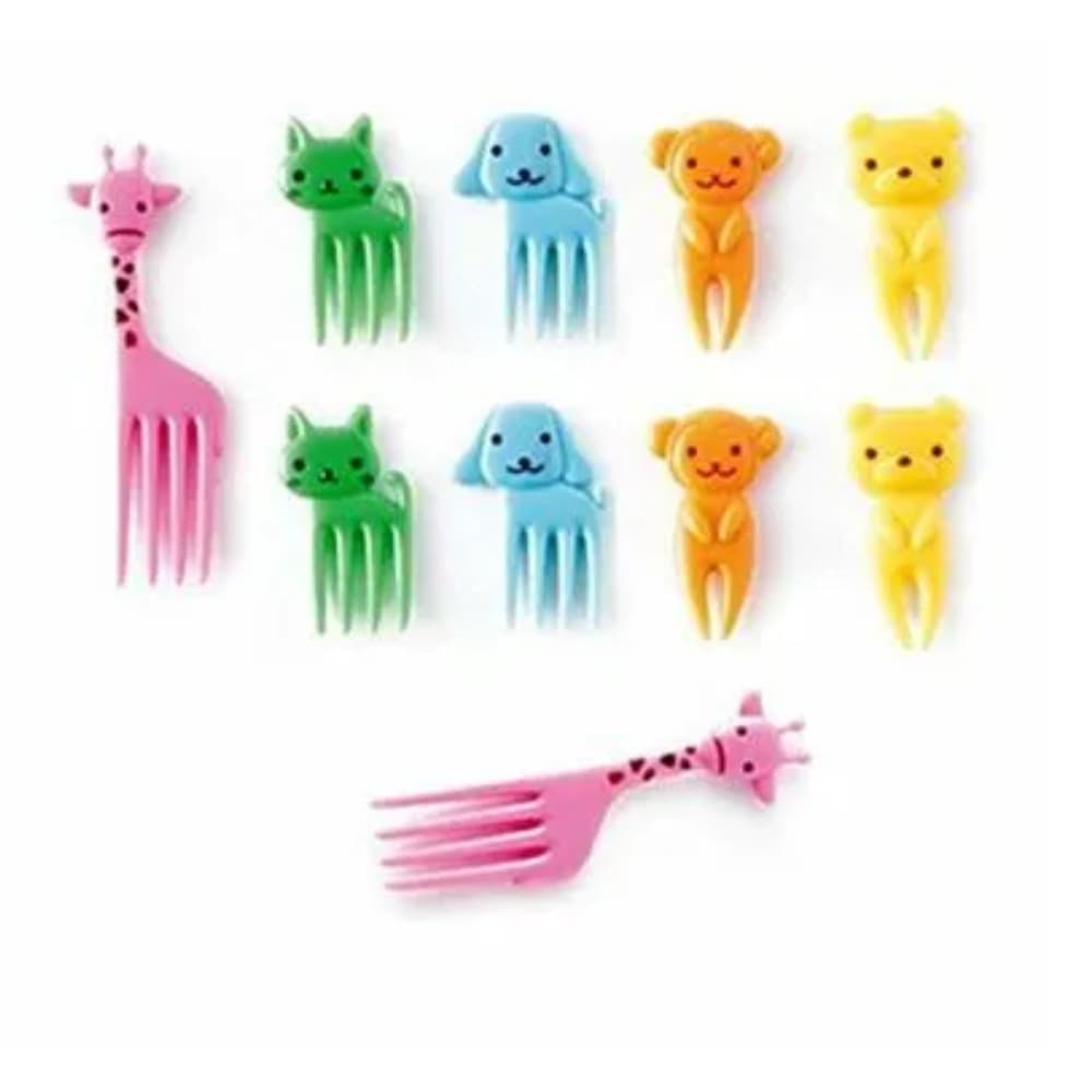 Kit de Mini Garfinhos Petiscos Infantil Plastico com 10 Unidades