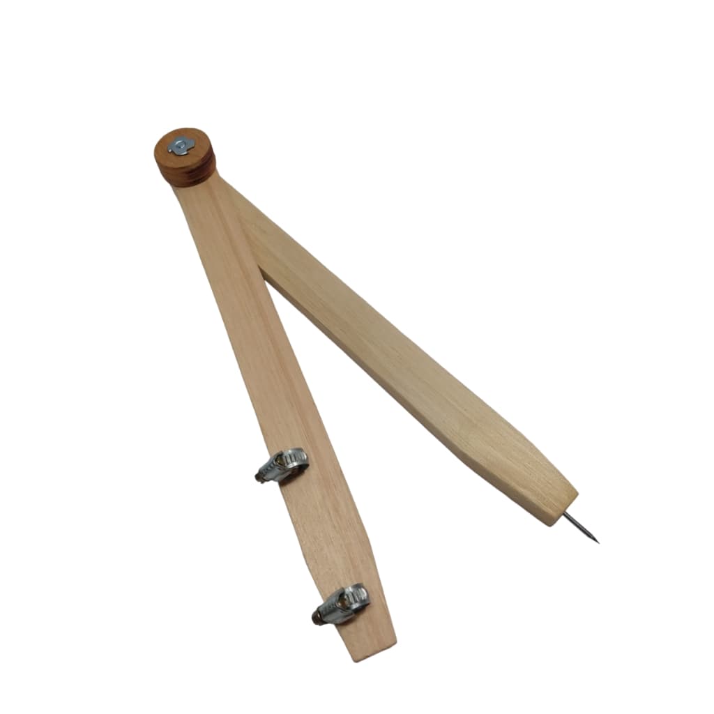 Compasso Grande Em Madeira Para Artesanato hobby diy 50 cm - Artes Circulos Redondos
