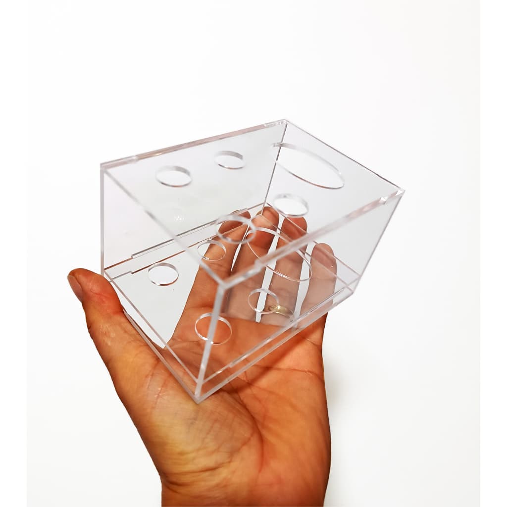 Suporte Para Escova E Pasta De Dentes De Acrílico Cristal