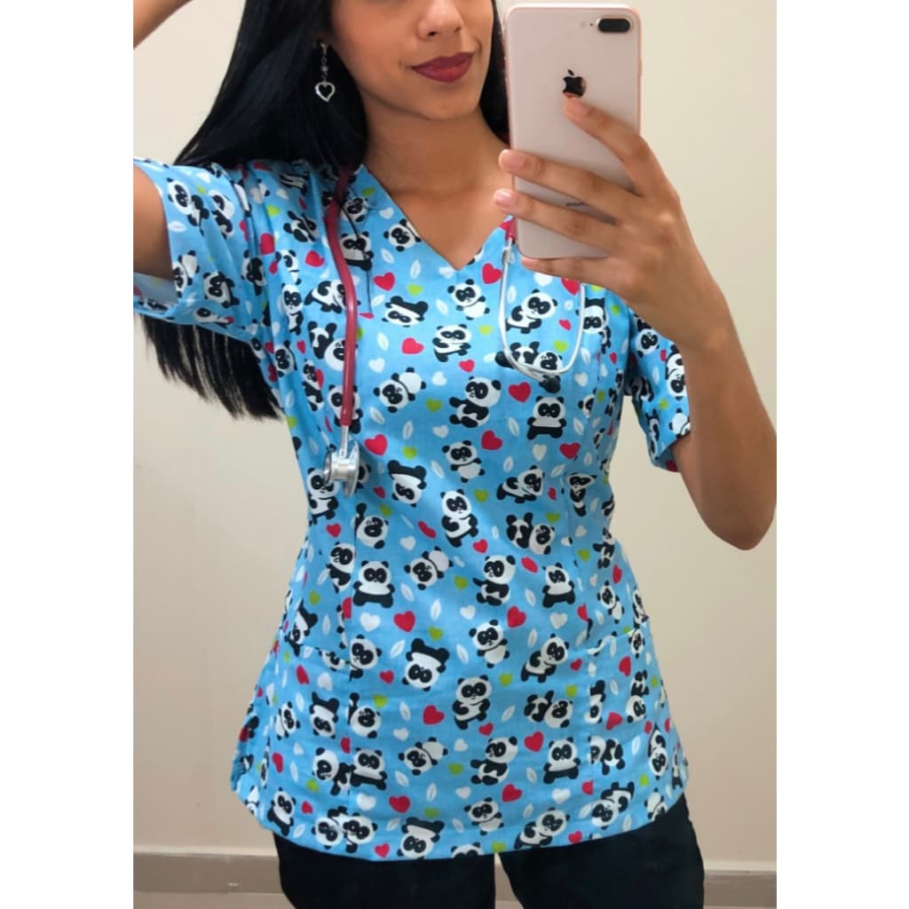 Camisa Scrub - Pijama Cirúrgico - Cuidadora