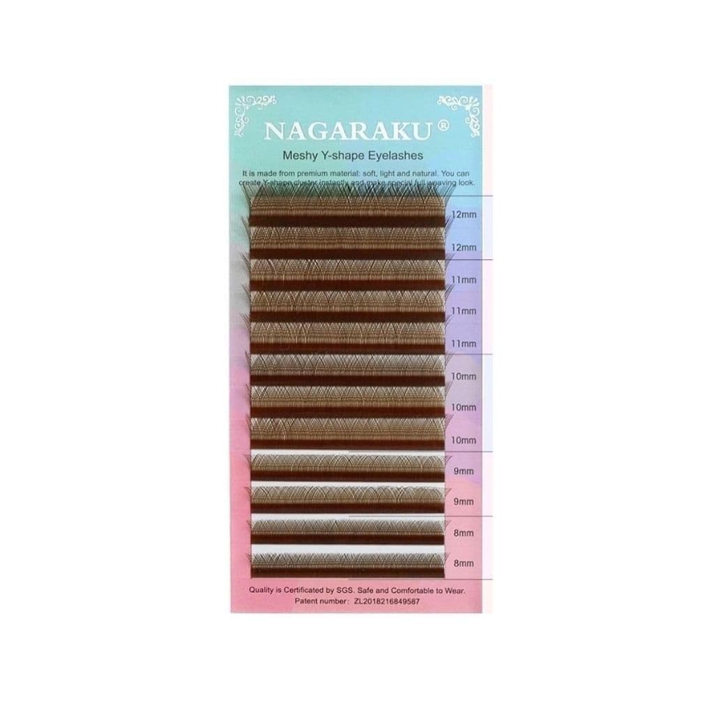 Cílios Nagaraku Marrom YY 0.07 D Mix 8-12