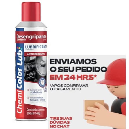 Desengripante e lubrificante spray - 300ml Chemi colorlub