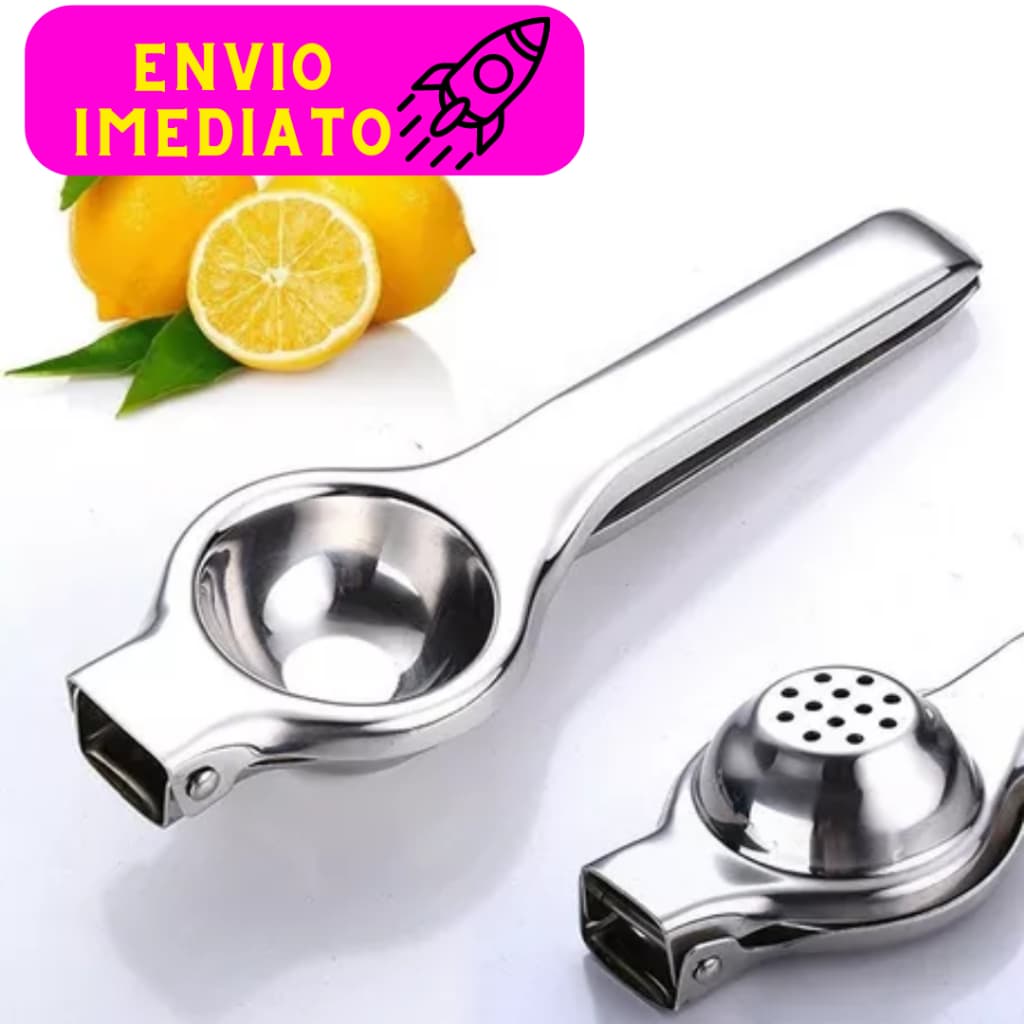 Espremedor De Limão De Aço Inox Super Prático Para Casa E Cozinha