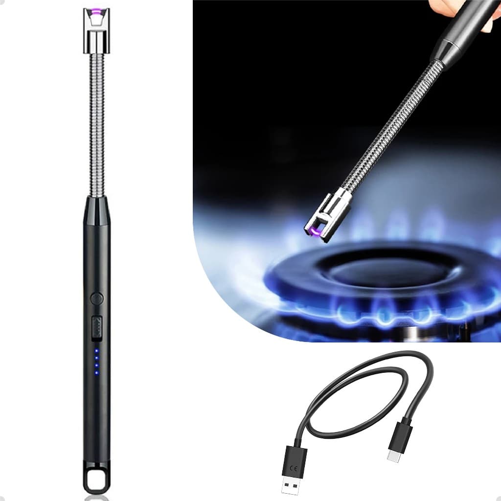Acendedor De Fogão Elétrico Churrasqueira Vela Recarregável Top