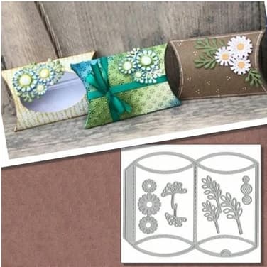 Faca Estêncil Corte Caixa Brincos Joias Presente Matriz Scrapbook 3D Artesanatos Decoração em Papel Cartão DIY