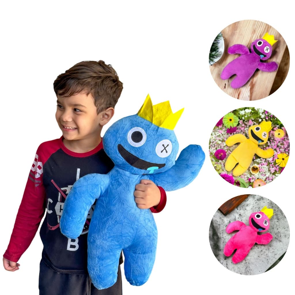 Boneco de Pelucia 30cm ENVIO IMEDIATO Azul Babão Blue Roblox Rainbow Friends