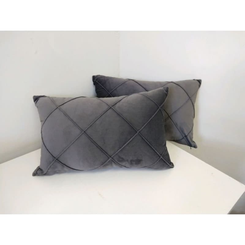 kit capas de almofada retangular baguete veludo 2 unidades 50x30
