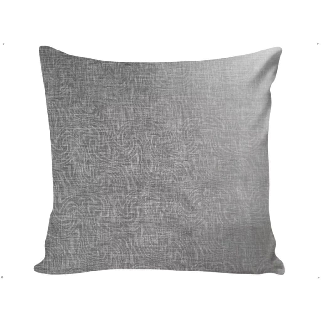 Capa Almofada Decorativa Rústico Cinza Tecido Jacquard 45x45 Com Ziper Invisivel