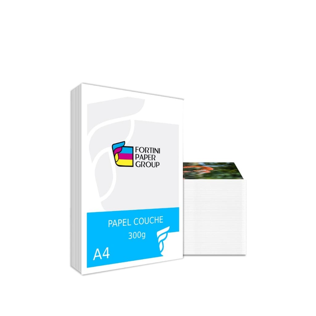 100 folhas Papel Couche Fosco 300g A4 Impressão Laser Folhetos Flyers Couchê