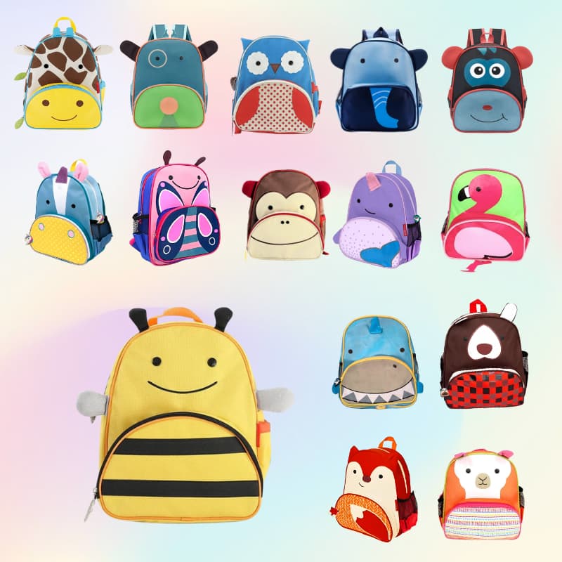 Mochila Infantil Bichinhos Escolar Creche Menina Menino Coruja Girafa Elefante Macaco Raposa Cachorro Flamingo Unicórni